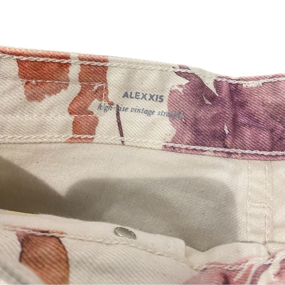 AG ADRIANO GOLDSCHMIED Womens Alexxis High Rise Floral Print Jeans Size 25R - Picture 8 of 12